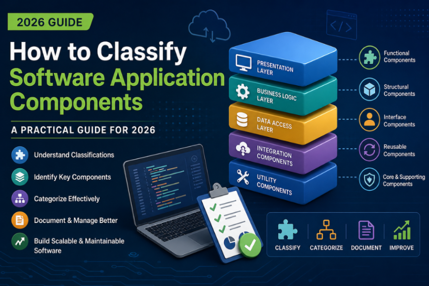 how to classify software applications components